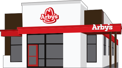 Arby's restaurant illustrated